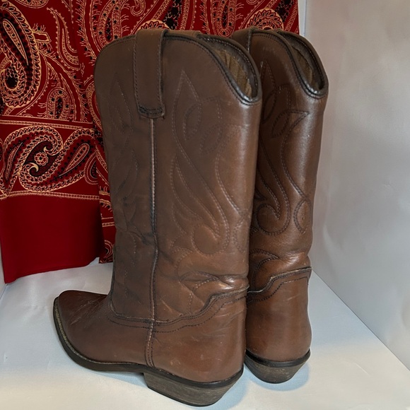 *FREE SHIPPING* VINTAGE SIZE 7 BILLY JOE LEATHER COWBOY BOOTS MADE IN SPAIN - Picture 4 of 7